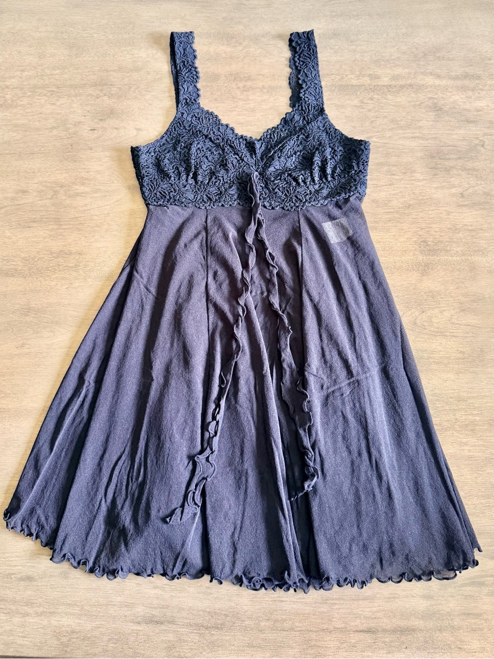 Cosabella “Made in Italy” Black Lace-Top Baby Doll Lingerie